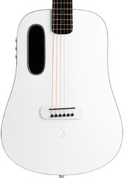 Western reisgitaar Lava music Blue Lava Original 36 Freeboost with Airflow Bag - Frost white