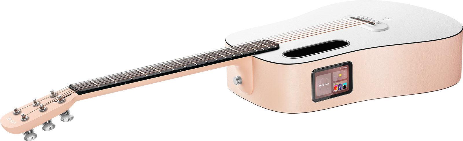 Lava Music Lava Me Play 36 +lite Bag - Light Peach / Frost White - Western reisgitaar - Variation 1