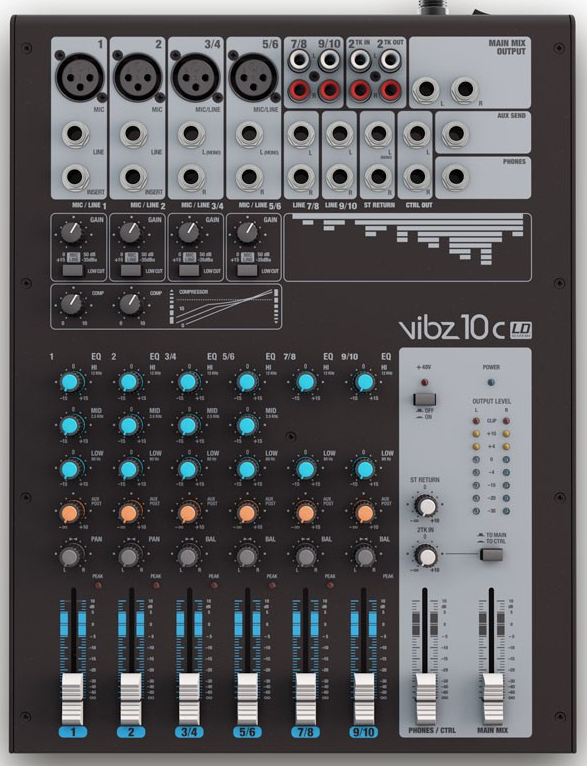 Ld Systems Vibz 10 C - Analoge Mengtafel - Main picture