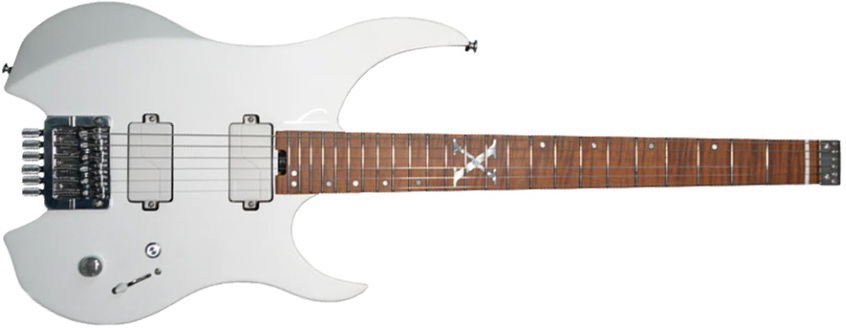 Legator Ghost G6a 10th Anniversary Jap Hh Fishman Fluence Modern Ht Mn - Alpine White - Metalen elektrische gitaar - Main picture