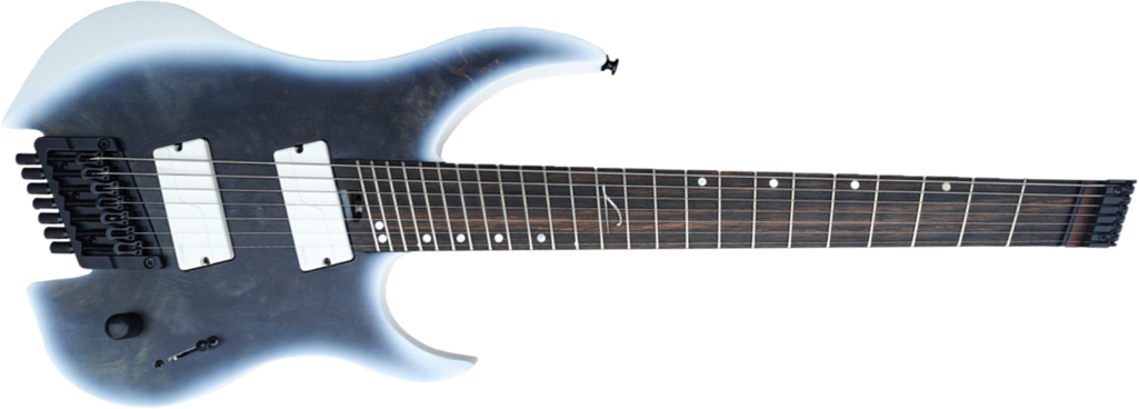 Legator Ghost G7fod Overdrive 7c Multiscale 2h Fishman Fluence Ht Eb - Black Ice - Multi-scale gitaar - Main picture