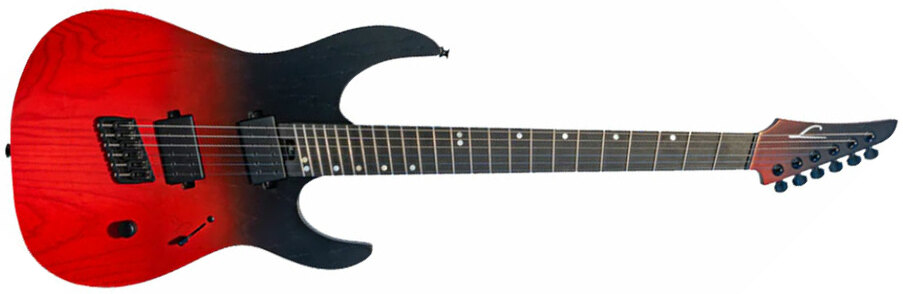Legator Ninja N6fp Performance Multiscale 2h Ht Eb - Crimson - Multi-scale gitaar - Main picture