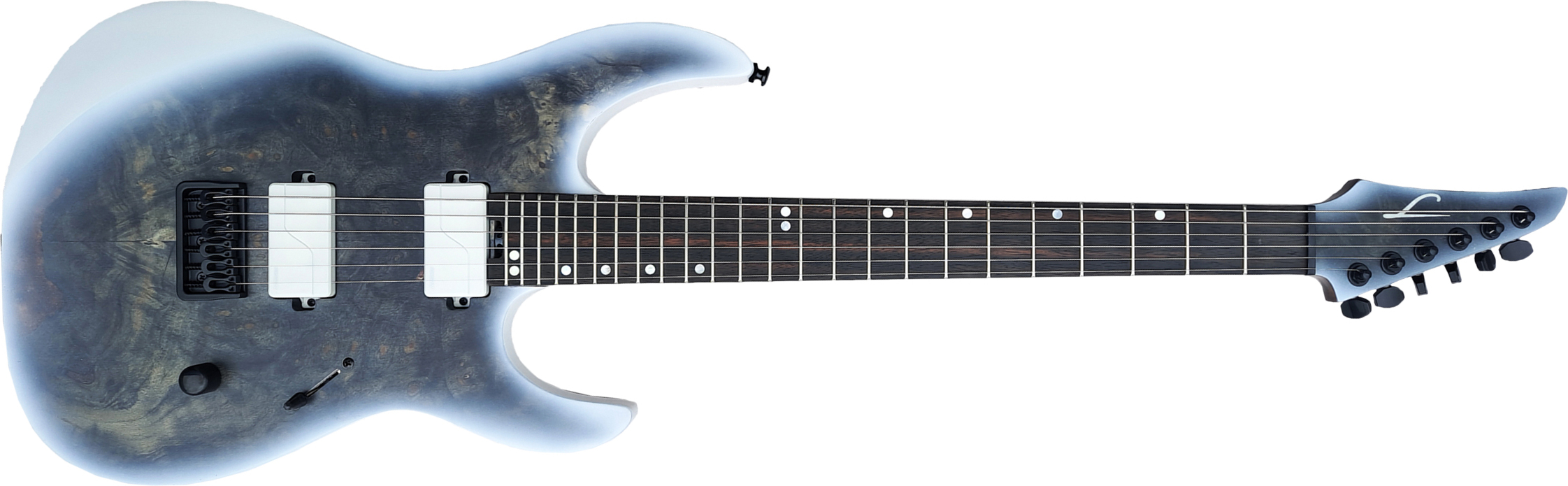 Legator Ninja N6od Overdrive 2020 Hh Fishman Fluence Ht Eb - Black Ice - Metalen elektrische gitaar - Main picture