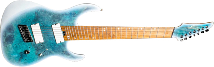 Legator Ninja N7fod Overdrive 7c Multiscale 2h Fishman Fluence Ht Mn - Arctic Blue - Multi-scale gitaar - Main picture