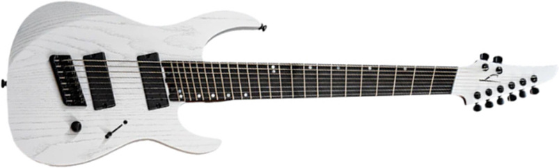 Legator Ninja N8fp 8c Multiscale 2h Ht Eb - Snowfall - Multi-scale gitaar - Main picture