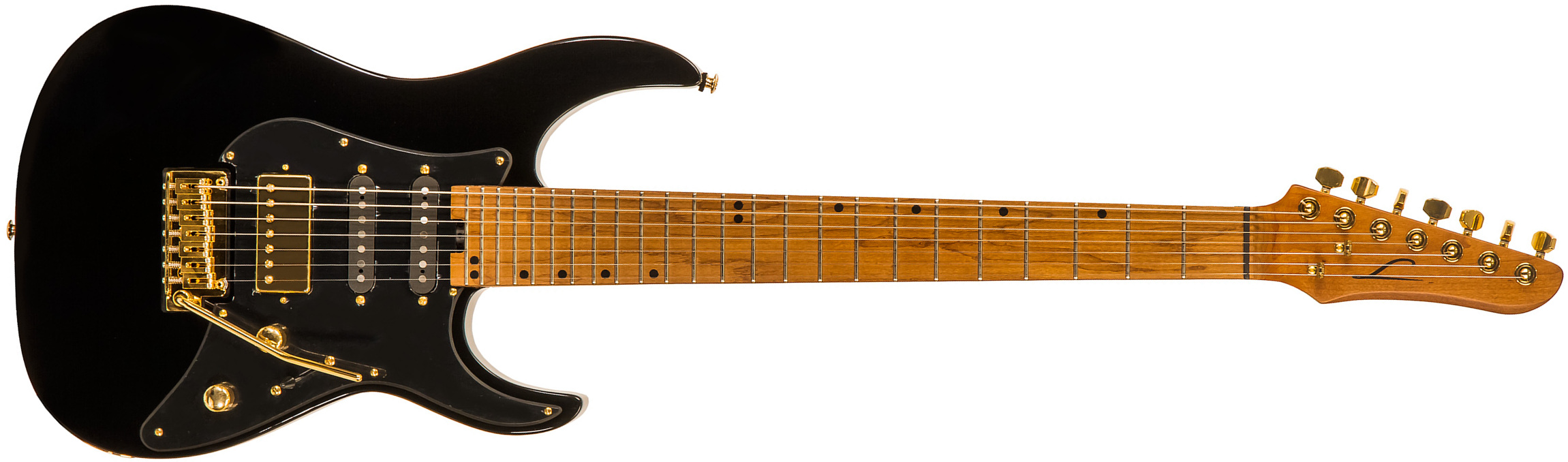 Legator Os7 Opus 7c Hss Trem Mn - Black - 7-snarige elektrische gitaar - Main picture