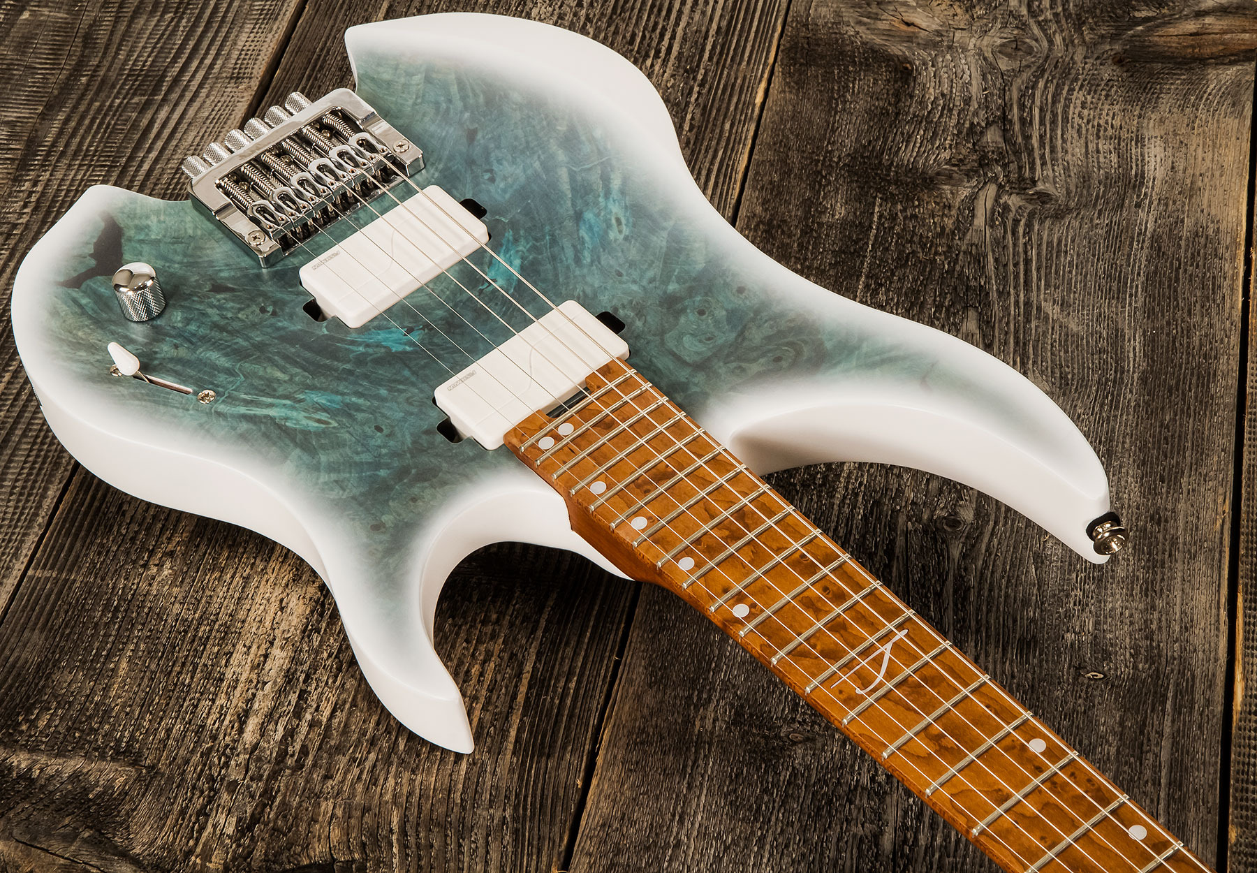 Legator Ghost G6od Overdrive Hh Fishman Fluence Modern Ht Mn - Arctic Blue - Metalen elektrische gitaar - Variation 1