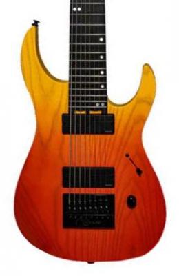 Bariton elektrische gitaar Legator Ninja Performance N8EP - Cali sunset