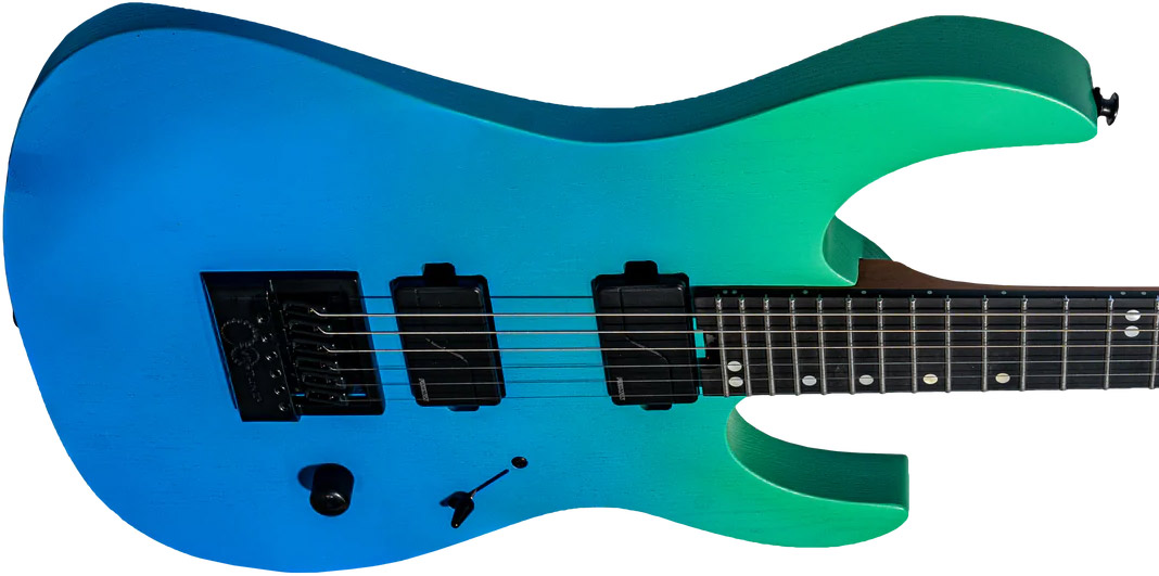 Legator Ninja N6ep Performance 2h Fishman Fluence Modern Ht Ric - Pacific Aqua - Metalen elektrische gitaar - Variation 2