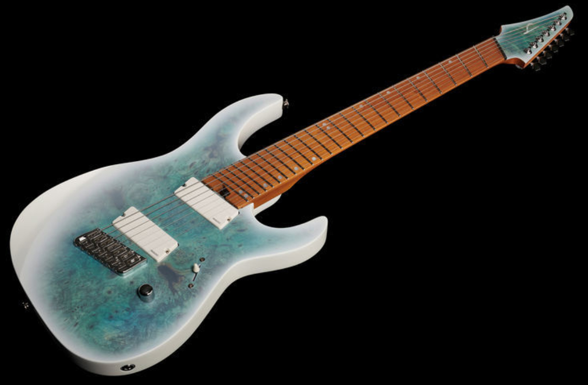 Legator Ninja N7fod Overdrive 7c Multiscale 2h Fishman Fluence Ht Mn - Arctic Blue - Multi-scale gitaar - Variation 1