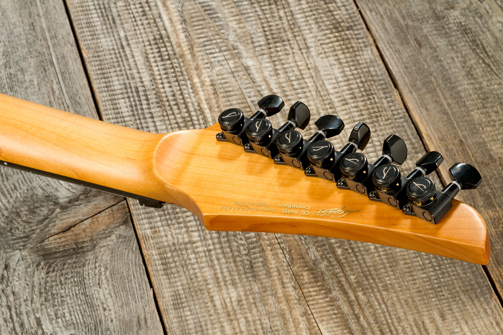 Legator Ninja N7fr 2h Fishman Fluence Modern Fr Eb - Crimson - 7-snarige elektrische gitaar - Variation 8