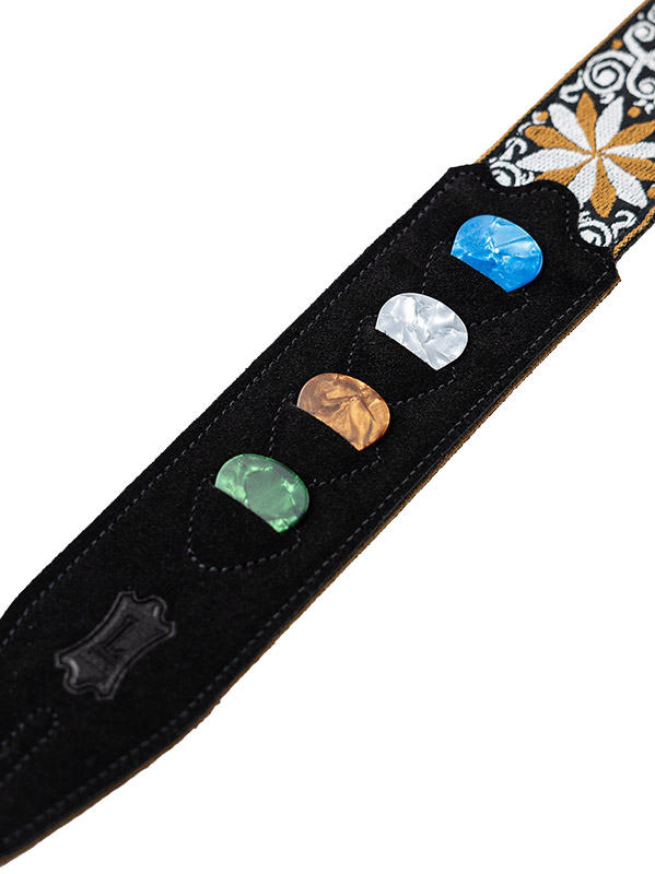 Levy's Courroie Tissu Avec Motifs Hootenany, 4 Portes Mediators, 5 Cm - Design 13 - Gitaarriem - Variation 2