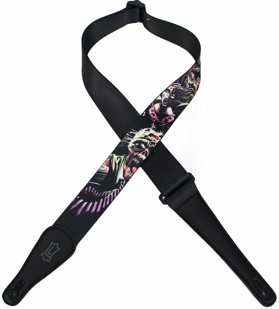 Levy's Mpnz2-002 Zombie Polyester Guitar Strap 2inc - Gitaarriem - Main picture