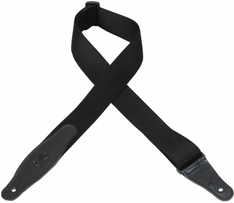 Levy's Mssr80-blk Rayon Guitar Strap 2inc Noir - Gitaarriem - Main picture