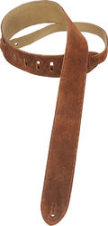 Gitaarriem Levy's Suede leather ms12 5cm regular brown