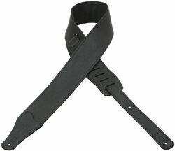 M26BL-BLK Garment Leather Guitar Strap