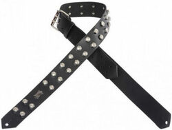 PM28-2N Garment Leather Guitar Strap - Black