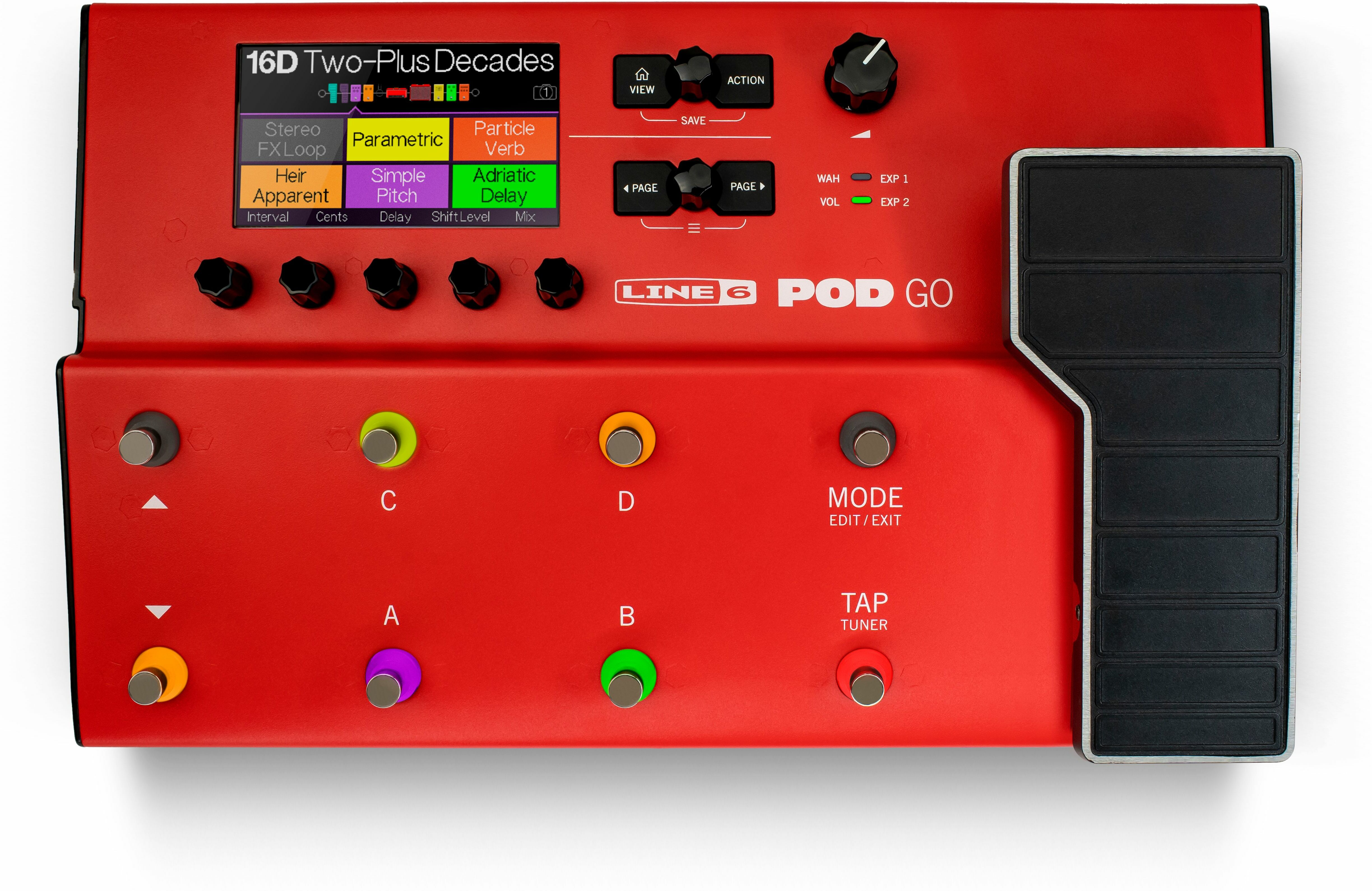 Line 6 Pod Go Limited Edition Red - Simulatie van gitaarversterkermodellering - Main picture