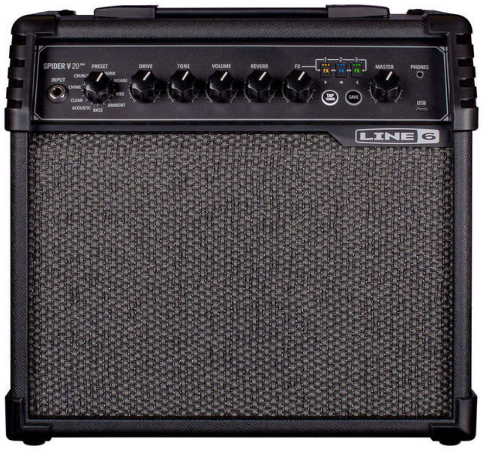 Line 6 Spider V 20 Mkii 20w 1x8 2019 - Combo voor elektrische gitaar - Main picture