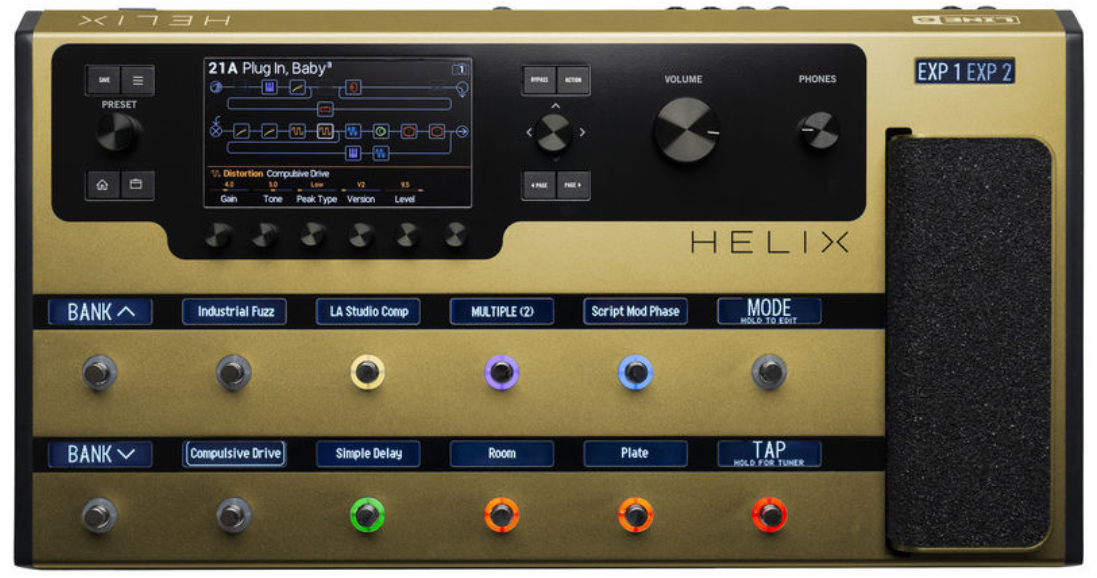 Line 6 Helix Floor Guitar Processor Gold Ltd - Multieffecten Pedaal voor Electrische Gitaar - Variation 2