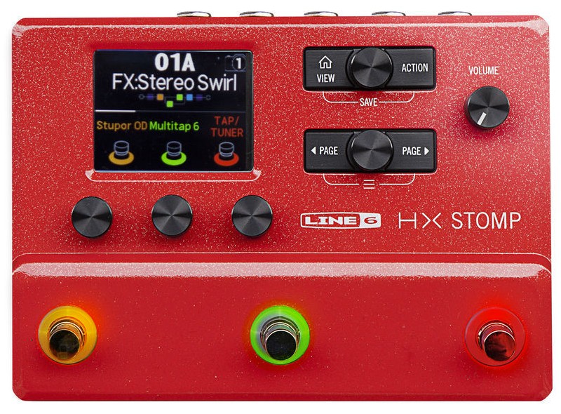Line 6 Hx Stomp Red Ltd - Multieffecten Pedaal voor Electrische Gitaar - Variation 1