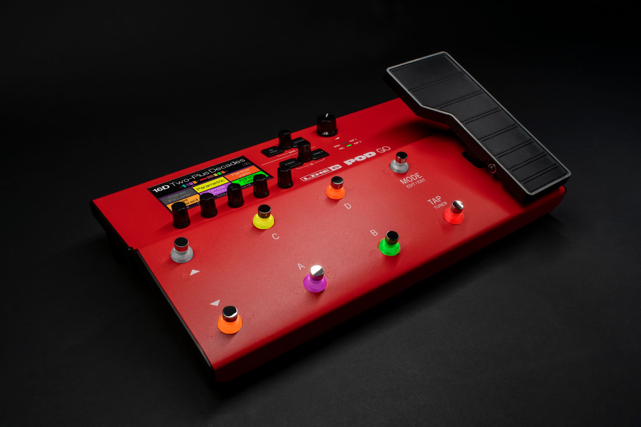 Line 6 Pod Go Limited Edition Red - Simulatie van gitaarversterkermodellering - Variation 6
