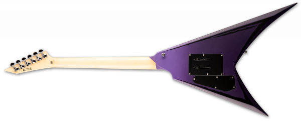 Solid body elektrische gitaar Ltd Alexi Ripped - purple fade satin w/ pinstripes
