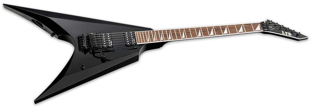 Ltd Arrow-200 Hh Fr Jat - Black - Metalen elektrische gitaar - Variation 1