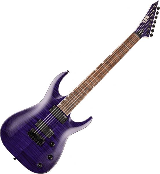 Solid body elektrische gitaar Ltd Brian Head Welch SH-207 - See thru purple
