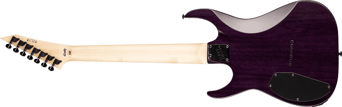Ltd Brian Head Welch Sh-207 Signature Hh Ht Jat - See Thru Purple - 7-snarige elektrische gitaar - Variation 2