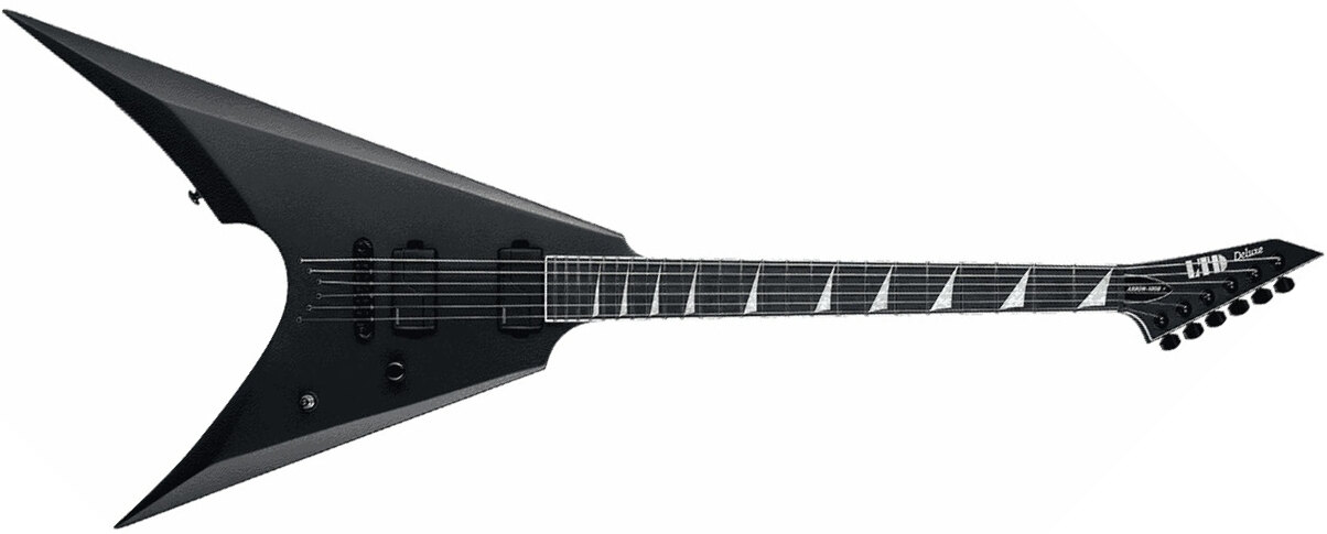 Ltd Arrow-1000nt Hh Fishman Fluence Modern Ht Eb - Charcoal Metallic Satin - Metalen elektrische gitaar - Main picture