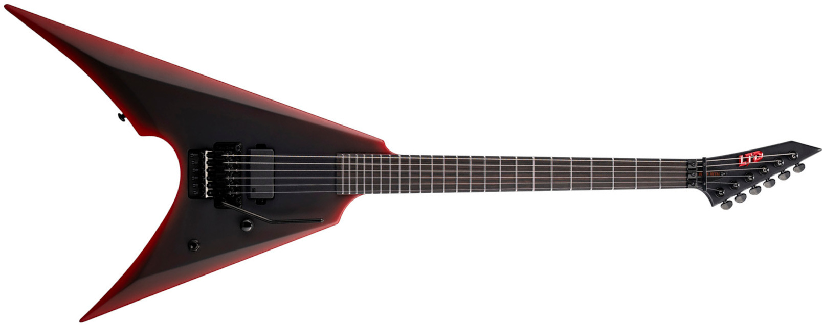 Ltd Arrow Black Metal Series Fr 1h Eb - Black Red Burst Satin - Metal elektrische gitaar - Main picture