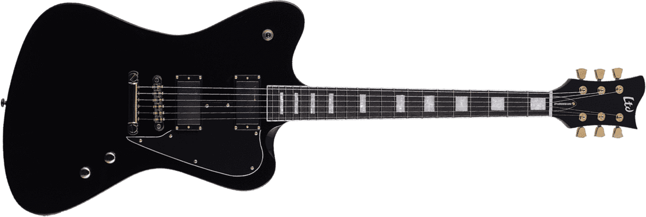 Ltd Bill Kelliher Sparrowhawk Signature 2h Seymour Duncan Ht Eb - Black - Retro-rock elektrische gitaar - Main picture