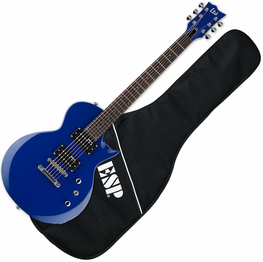 Ltd Ec-10 Kit Hh Ht Rw +housse - Blue - Elektrische gitaar set - Main picture