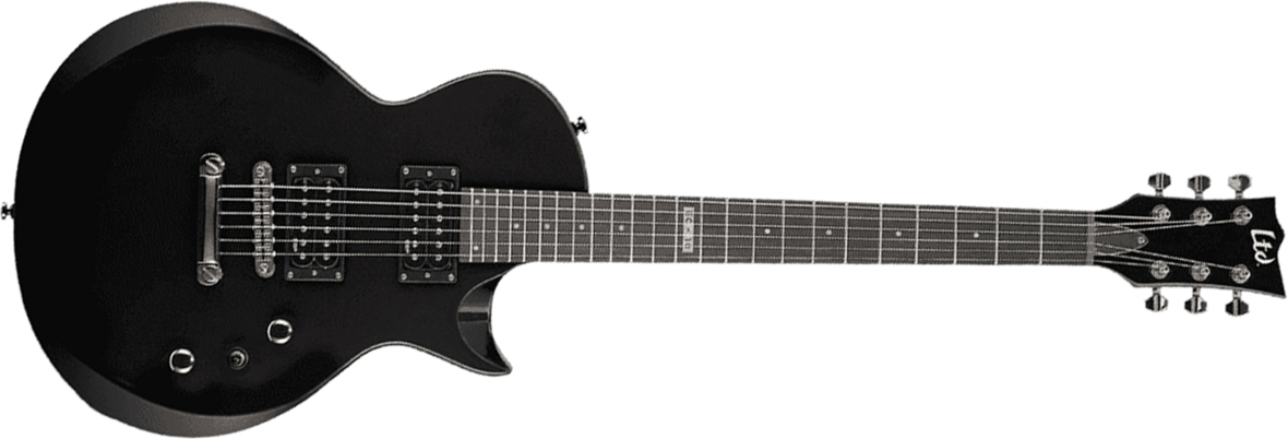 Ltd Ec-10 Kit Hh Ht Rw +housse - Black - Enkel gesneden elektrische gitaar - Main picture