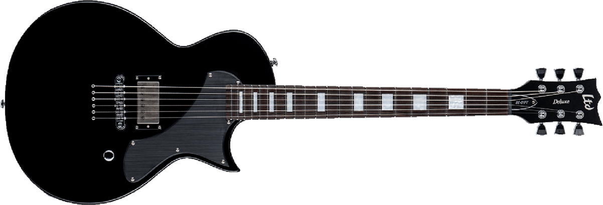 Ltd Ec-01ft 1h Seymour Duncan Ht Eb - Black - Metalen elektrische gitaar - Main picture