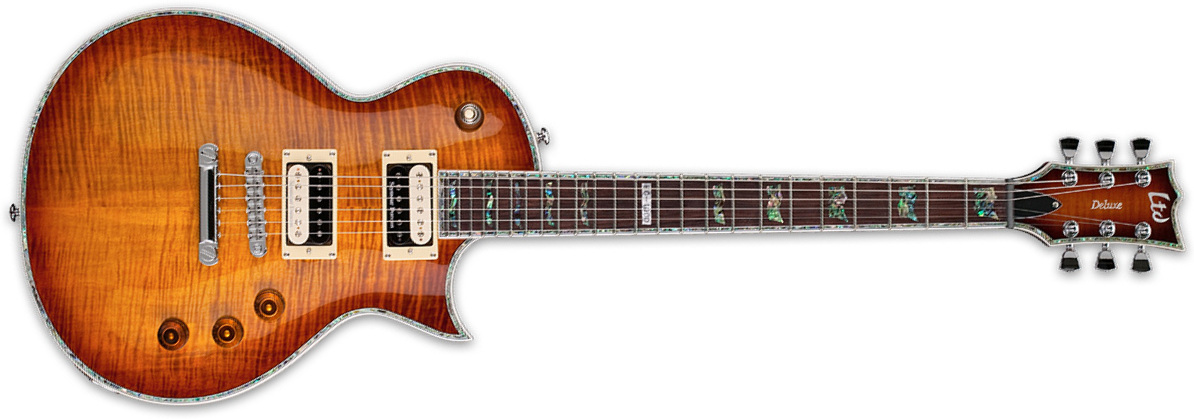 Ltd Ec-1000fm Seymour Duncan - Amber Sunburst - Enkel gesneden elektrische gitaar - Main picture