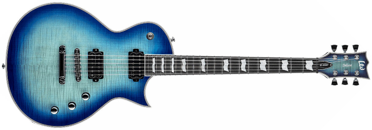 Ltd Ec-1000t Ctm Hh Fishman Fluence Ht Eb - Violet Shadow - Enkel gesneden elektrische gitaar - Main picture