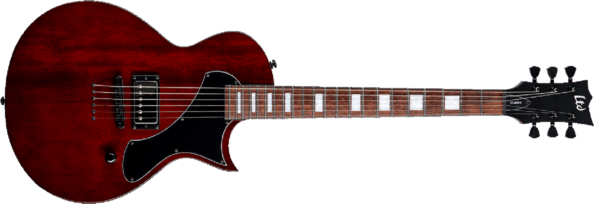 Ltd Ec-201 1h Ht Jat - See Thru Black Cherry - Metalen elektrische gitaar - Main picture