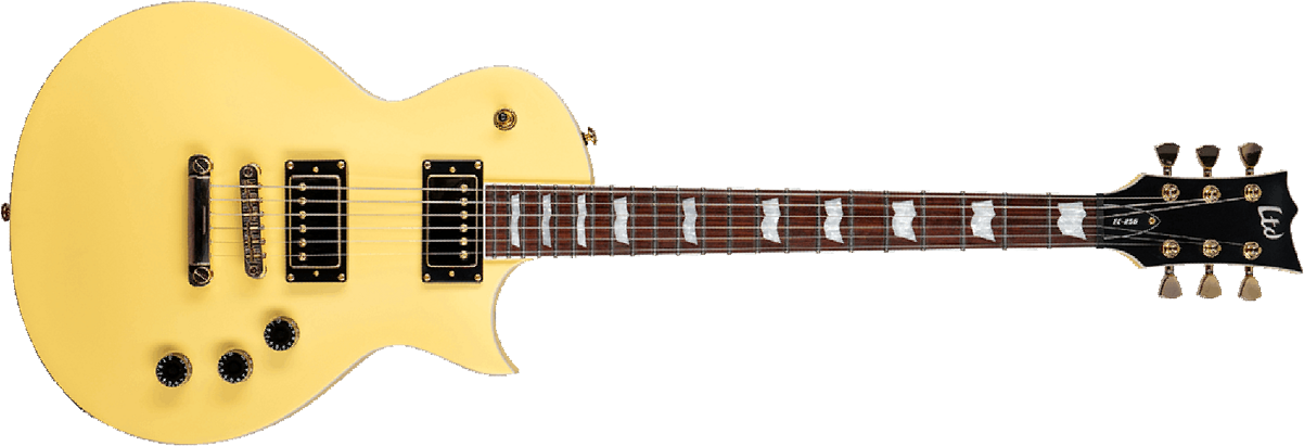 Ltd Ec-256 Gh Hh Ht Jat - Vintage Gold Satin - Metalen elektrische gitaar - Main picture