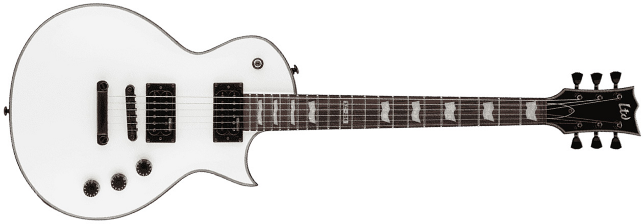 Ltd Ec-256 Sw - Snow White - Enkel gesneden elektrische gitaar - Main picture
