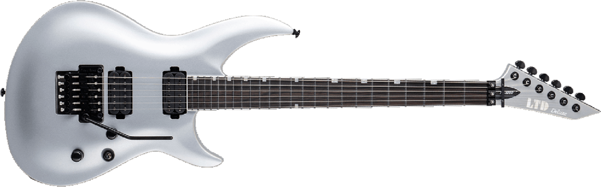 Ltd H3-1000 Floyd Rose Hh Eb - Firemist Silver - Metalen elektrische gitaar - Main picture