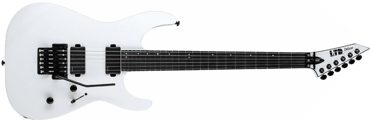 Ltd M-1000 Hh Fishman Fr Eb - Snow White - Metalen elektrische gitaar - Main picture