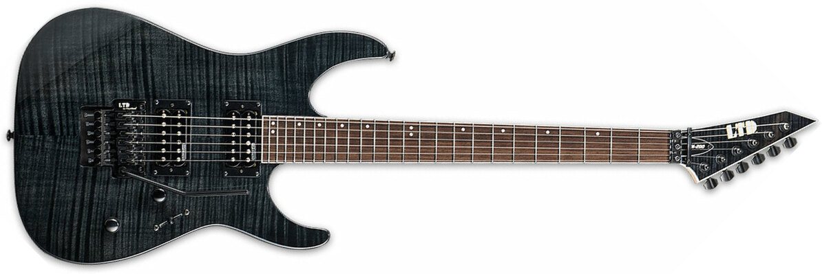 Ltd M-200fm Hh Fr Jat - See Thru Black - Elektrische gitaar in Str-vorm - Main picture