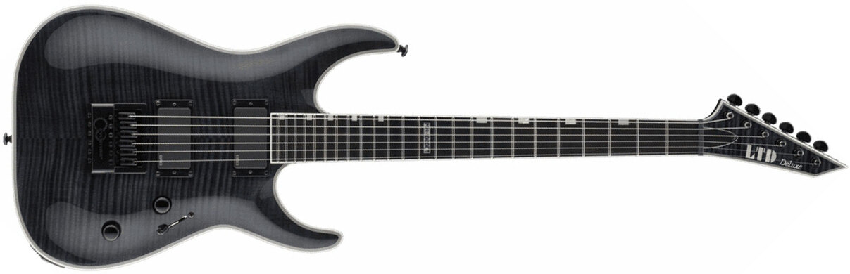 Ltd Mh-1000 Evertune Hh Emg Ht Eb - See Thru Black - Elektrische gitaar in Str-vorm - Main picture