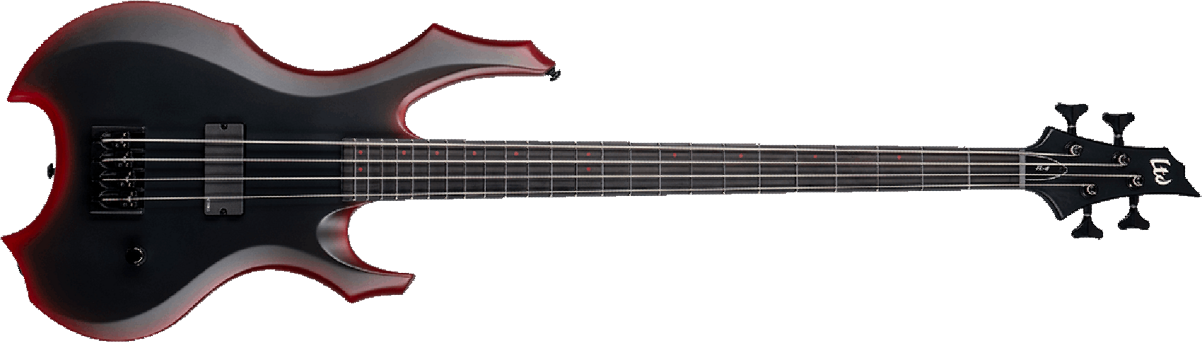 Ltd Orion Fred Leclercq Signature Emg Eb - Black Red Burst Satin - Solid body elektrische bas - Main picture