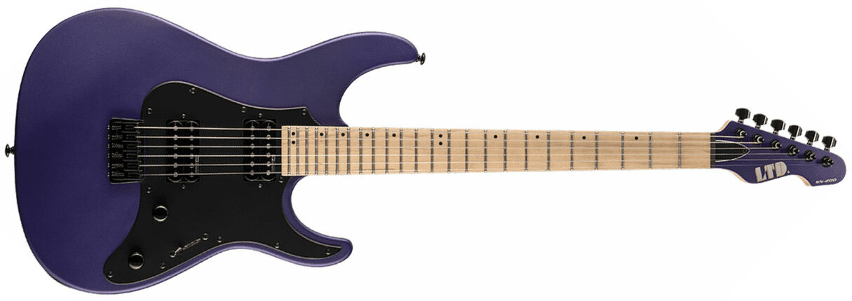 Ltd Sn-200ht Hh Ht Mn - Dark Metallic Purple Satin - Elektrische gitaar in Str-vorm - Main picture