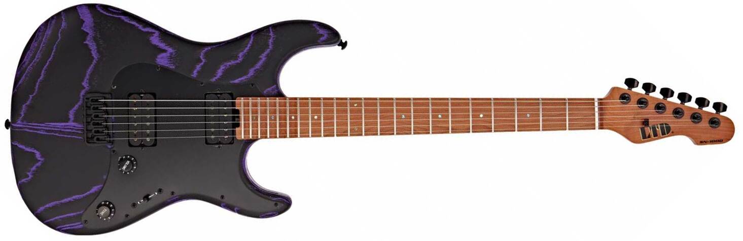 Ltd Sn1000ht 2h Seymour Duncan Ht Eb - Purple Blast - Elektrische gitaar in Strat vorm - Main picture