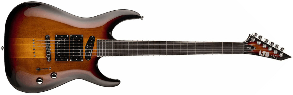 Ltd Stephen Carpenter Sc-20 Signature Hhs Ht Eb - 3-tone Burst - 7-snarige elektrische gitaar - Main picture