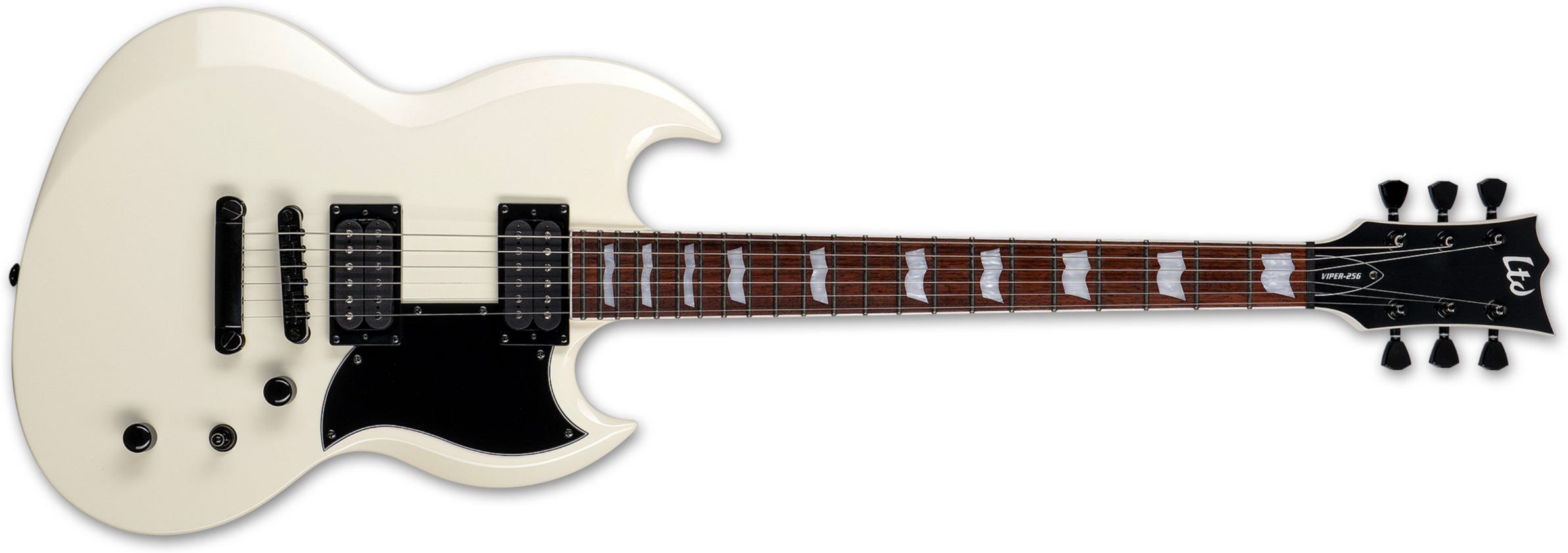 Ltd Viper-256 Hh Jat - Olympic White - Metalen elektrische gitaar - Main picture